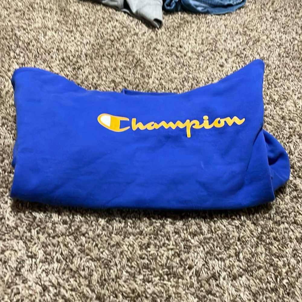 Champion blue hoodie